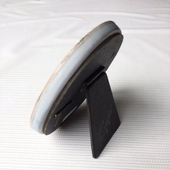 Terragrafics Photo Picture Frame Oval Tiled Floral Flower Butterfly Vintage - Picture 4 of 12